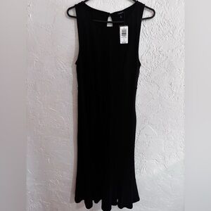 NWT Torrid Black Sleeveless Midi Dress Size 0 Classic Tank Dress